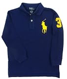 Polo Ralph Lauren Boys Big Pony Mesh Long Sleeve Rugby Shirt