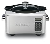 Cuisinart PSC-400  4 Quart Programmable Slow Cooker, Brushed Stainless Steel