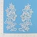 Flower Leaf Spray Bridal Lace Applique Pack of 2