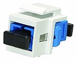 Allen Tel AT32SC-09 SC Fiber Adapter, Singlemode/Multimode Fiber, SC Simplex, Ivory, 1 Space, Zirconia Ceramic Split Sleeve