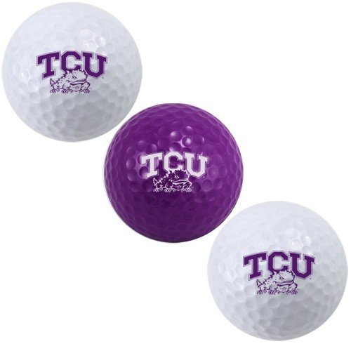 Texas Christian Horned Frogs Three Pack Of Golf Balls