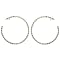 Rhinestone 2-Sided Hoop Earrings- 2.5"