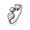 Eve's Addiction Sterling Silver Cubic Zirconia Bubbles Ring, 5, sterling-silver