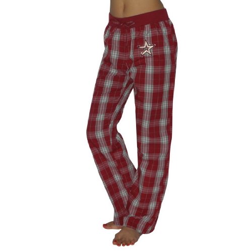 Womens MLB Houston Astros Plaid Finest Sleepwear / Pajama Pants - Red & Grey (Size: S)