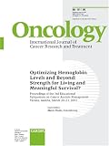 Optimizing Hemoglobin Levels And Beyond: Strength For Living And Meaningful Survival? (Oncology)