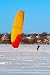 Snowkiting - 24"H x 16"W - Peel and Stick Wall Decal by Wallmonkeys