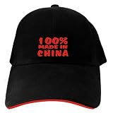 CAPS BLACK EMBROIDERY  100 % MADE IN CHINA 