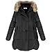 Meaneor Women's Fur-Trimmed Hood Light Down Outwear Thicken Parka Winter Coat