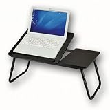 Klappbarer Laptoptisch schwarz - Betttablett Betttisch