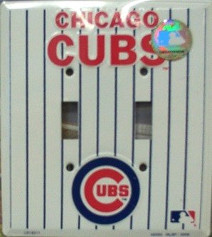 Chicago Cubs Light Switch Cover Double