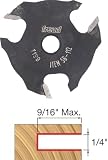 Freud 56-112 1/4-Inch 3-Wing Slot Cutter for 5/16 Router Arbor