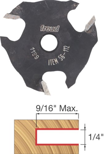 Freud 56-112 1/4-Inch 3-Wing Slot Cutter for 5/16 Router Arbor