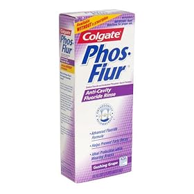 Phos Flur Anti Cavity Fluoride Rinse, Gushing Grape, 16-Ounce Bottle