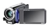 Sanyo Xacti VPC-TH1EX HD-Camcorder (SD/SDHC-Card, 30-fach opt. Zoom, 2 Megapixel, 7,6 cm (3 Zoll) Display) blau