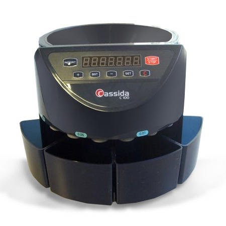 Cassida C100 Commercial Coin Sorter - Coin Counter
