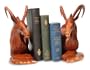 Wood bookends, 'Mountain Goats'