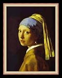 Girl with a Pearl Earring by Johannes Vermeer - Framed Artwork