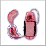 Pink Teardrop Multi-Speed Vibrating Massager With Jelly Soft Tear Drop Sleeve