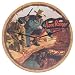 LONE RANGER AND TONTO DECOUPAGE WALL CLOCK