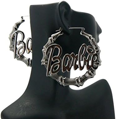 Letter Love Fashion Celebrity Style Barbee Piece Bamboo Pincatch Pierced Earring Fme1024