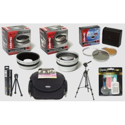 Canon PowerShot A650 IS Digital Camera HD Professional Accessory Kit