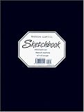 Sketchbook Navy Blue cover, 8 1/4 x 11