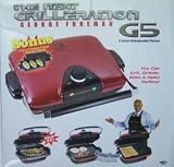 George Foreman GRP97R Next Grilleration G5 - Red - Removable-Plate Grill with 5 Removable Plates - Bonus Omelette Plates