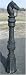 Cast aluminum horsehead hitching post