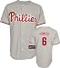 Ryan Howard Jersey: Adult 2010 Majestic Road Grey Replica #6 Philadelphia Phillies Jersey - Large