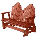 Berlin Gardens Cozi-Back Adirondack Double Glider - Burgundy