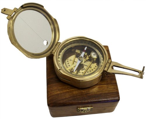 3" brunton style compass w/box - navigational inst…