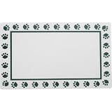 Pet Supplies : Pet Studio Pawprint Dining Mat 13x20 In Blue