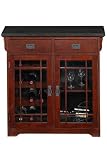 Craftsman Wine Cabinet With Granite Top