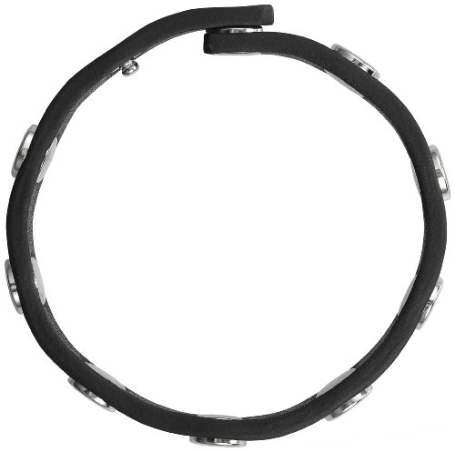 Pilgrim Damen-Armband f&uuml;r Snap\'s einfach Leder schwarz versilberte Druckkn&ouml;pfe 21 cm 4311 Preisvergleich
