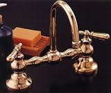 Columbia Faucet Set with Gooseneck Spout - Chrome Plated - 12-inch