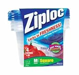 SC Johnson Ziploc 1 Quart Storage Bags, 25 Count, Pack of 12
