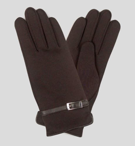 Knitted Buckle Gloves