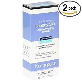 Neutrogena Healthy Skin Anti-Wrinkle Cream, SPF-15, 1.4-Ounce Tubes (Pack of 2)