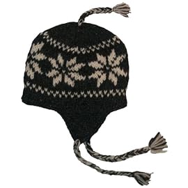 Authentic Soul Wool Ear Flap Sherpa Ski Grey Crochet Hat Beanie