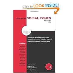NEW PERSPECTIVES ON HUMAN-ANIMAL (Journal of Social Issues)