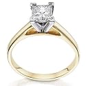 Premiere Certified Princess Diamond Solitaire 1ct
