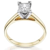 Premiere Certified Princess Diamond Solitaire 1ct