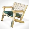 Cedar Log Armchair