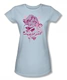 Supergirl Juniors S/S T-shirt in Light Blue by DC Comics