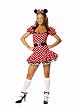3 Piece Miss Mouse Costume Set