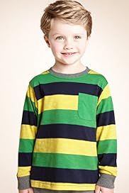 Pure Cotton Striped Slub T Shirt