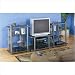 Voyager 4 Tier Entertainment Tower Finish: Pewter/Clear