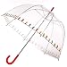 Xmas Spirit Frankford Clear Printed Bubble Umbrella - Xmas Spirit
