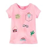 カーターズ Carter's/ ネオンパッチティ ピンク トップス半袖Tシャツ 9ヶ月【並行輸入】