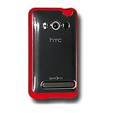 Amzer TPU Hybrid Case for HTC EVO 4G - Red
